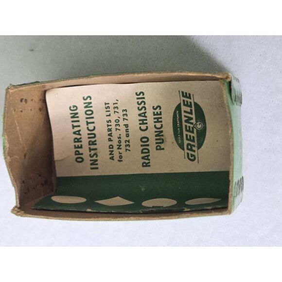 Vintage Greenlee Radio Chassis Punch Round 15/16 READ - Picture 3 of 5